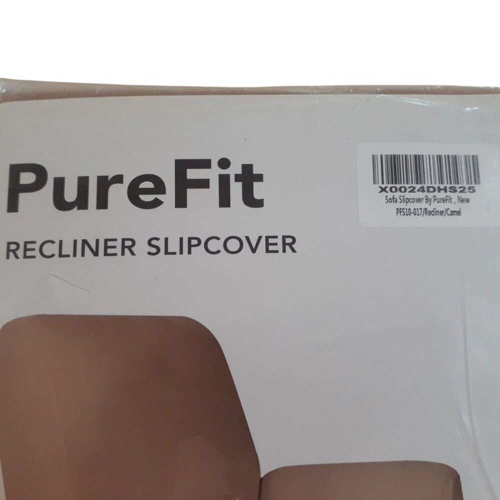 PureFit Sofa Recliner Slipcover PFS10-017 Camel Washable Protector NEW